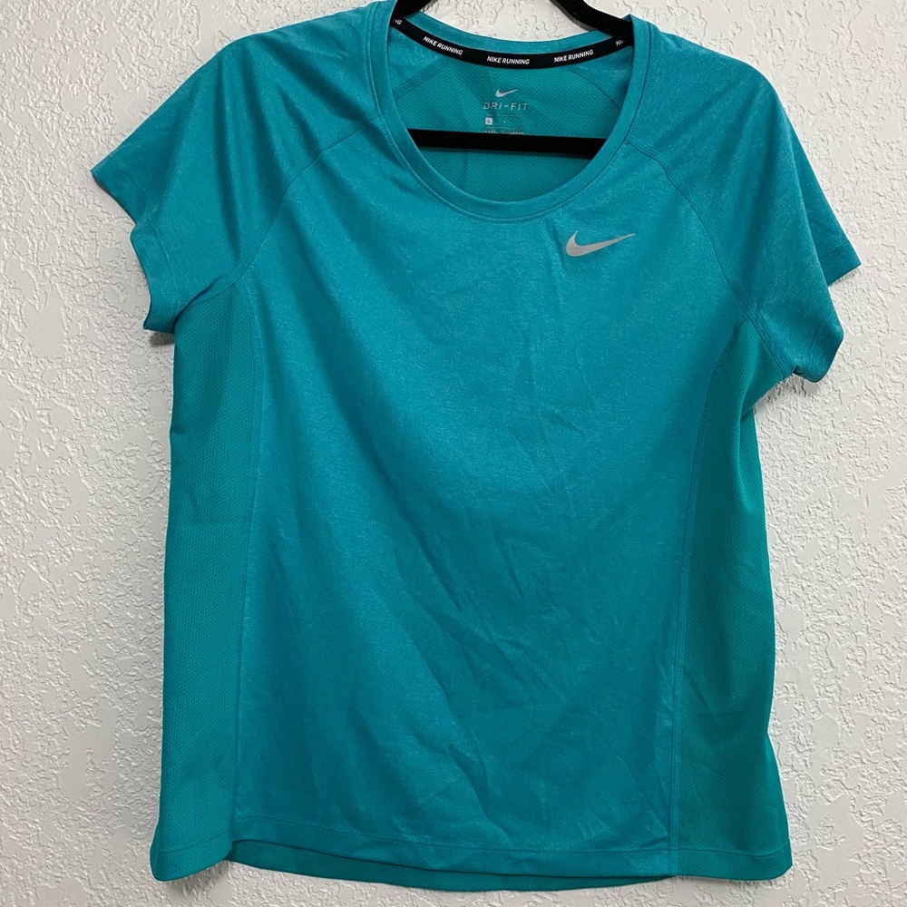 Nike- turquoise dri-fit running tee Size Large